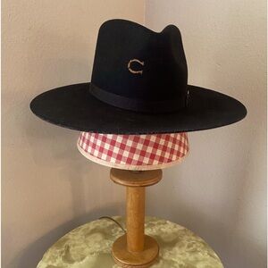 Charlie 1 Horse Woman’s Black Wide-Brim Hat with C Logo